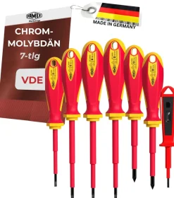Famex 7734-7 Elektriker Schraubendreher VDE aus deutscher Produktion - 7-tlg. New