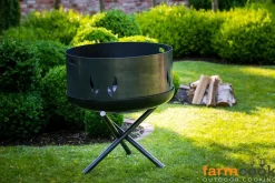 Funkenschutz Flammenmotiv Feuerschale Feuerschalen Aufsetzer Ø 79 cm ^ FarmCook