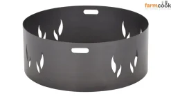 Funkenschutz Flammenmotiv Feuerschale Feuerschalen Aufsetzer Ø 79 cm ^ FarmCook
