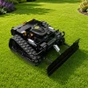 FM-Solar Ferngesteuerter Motor-Rasenmäher CW-500 Schwarz Böschungsmäher mit Schneepflug Best