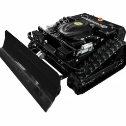 FM-Solar Ferngesteuerter Motor-Rasenmäher CW-500 Schwarz Böschungsmäher mit Schneepflug Best