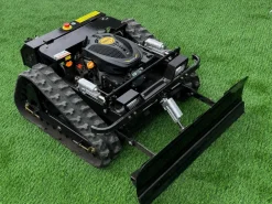 FM-Solar Ferngesteuerter Motor-Rasenmäher CW-500 Schwarz Böschungsmäher mit Schneepflug Best
