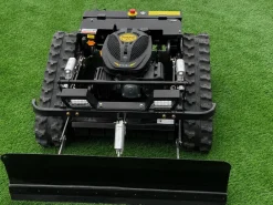 FM-Solar Ferngesteuerter Motor-Rasenmäher CW-500 Schwarz Böschungsmäher mit Schneepflug Best