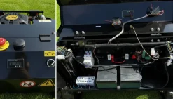 Ferngesteuerter Motor-Rasenmäher CW-500 Plus Schwarz Böschungsmäher mit Schneepflug ^ FM-Solar Clearance