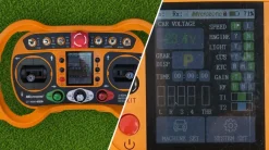 FM-Solar Ferngesteuerter Motor-Rasenmäher CW-500 Plus Orange Böschungsmäher mit Schneepflug Online