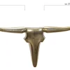 Finebuy Deko Geweih Bull L Aluminium Deisgn Hörner 125 cm Wanddekoration Sale