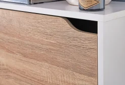 Finebuy Schuhkipper 4 Fächer 24 Paar Schuhe Schuhkommode Schuhschrank Sonoma Clearance