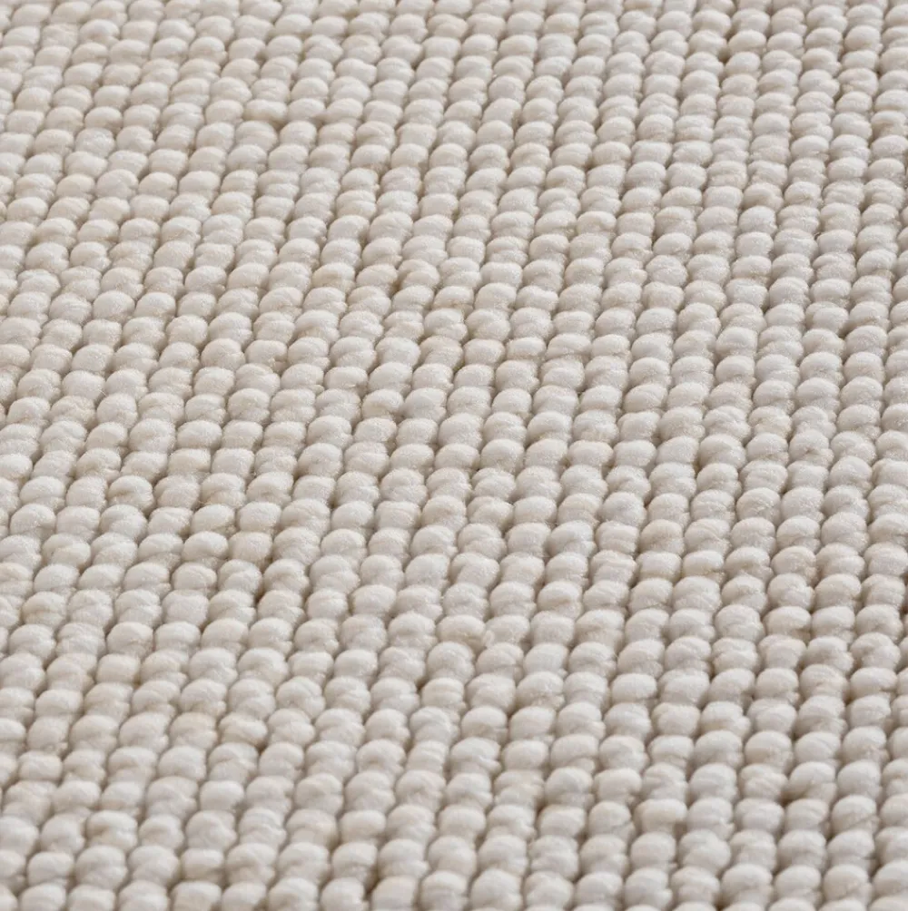 Flachgewebe-Teppich Berber-Tradition Creme Uni meliert ^ KADIMA DESIGN Clearance