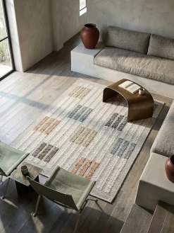 Flachgewebe-Teppich geometrisch Bunt 140 x 200 cm - ALDER | Kadima ^ KADIMA DESIGN Discount