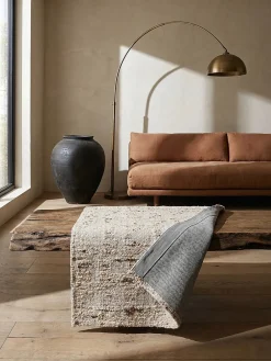 KADIMA DESIGN Flachgewebe-Teppich Wollmischung 140 x 200 cm - ELIN | Kadima Natur