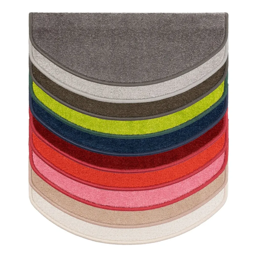Stufenmatte | Dynasty | Velours | Blau | Halbrund ^ floordirekt Best