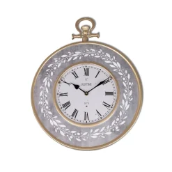 formano Wanduhr grau antik mit Ranke 38 cm Discount