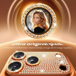 Wigento Für Apple iPhone 17 Air Kamera Diamant Design Schutz Metall Pink Online