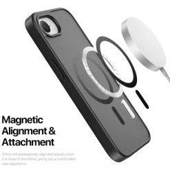 Wigento für Apple iPhone 17e / 16e DUX DUCIS MagSafe TPU Hybrid Schwarz Hot