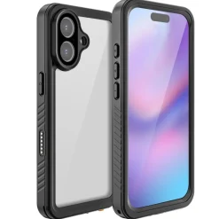 Wigento Für Apple iPhone 17 360 Grad Body Wasserdichte Hülle MagSafe Schwarz