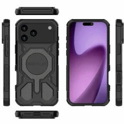 Wigento Für Apple iPhone 17 Pro Max BIBERCAS Series MagSafe Hülle Schwarz Clearance