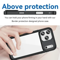 Für Apple iPhone 17 Pro Max Colorful TPU / Acryl Schutz Hülle Schwarz ^ Wigento Sale