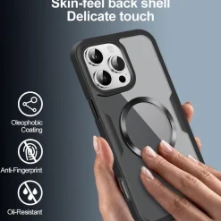 Wigento Für Apple iPhone 17 Pro Max MagSafe Full Body Acryl TPU Hülle Grün Best