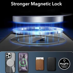 Wigento Für Apple iPhone 17 Pro Max MagSafe Full Body Acryl TPU Hülle Grün Best