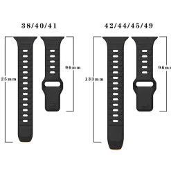 Wigento Für Apple Watch SE 2023 40mm Silikon Wellenstruktur Armband Orange