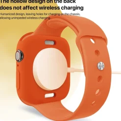 Wigento Für Apple Watch Series 11 / 10 42mm Candy TPU Gehäuse Hülle Orange
