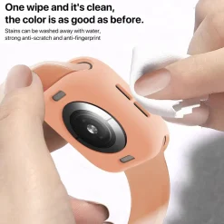 Wigento Für Apple Watch Series 11 10 42mm Candy Design TPU Gehäuse Hülle Rosa Best