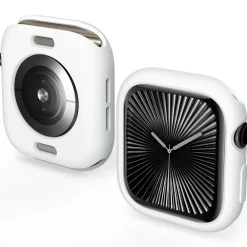 Wigento Für Apple Watch Series 10 46mm Candy Design TPU Gehäuse Hülle Weiß Hot