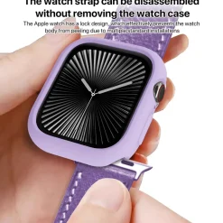 Für Apple Watch Series 10 42mm Candy Design TPU Gehäuse Hülle Lila ^ Wigento Sale