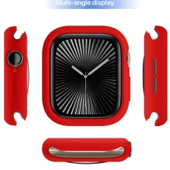 Wigento Für Apple Watch Series 11 / 10 42mm Candy Design TPU Gehäuse Hülle Rot Sale