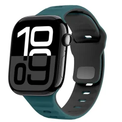 Für Apple Watch Series 11 10 42mm / 9 8 7 41 / 6 SE 40mm Band D- Grün ^ Wigento Discount