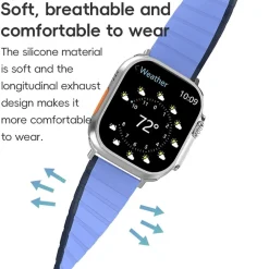 Wigento Für Apple Watch Series 11 10 42mm / 9 8 7 41 / 6 SE 5 4 40mm Band Grün