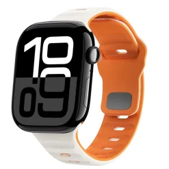 Für Apple Watch Series 11 10 42mm / 9 8 7 41 / 6 SE 5 40mm Band Beige ^ Wigento New
