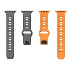 Wigento Für Apple Watch Series 11 10 42mm / 9 8 7 41 / 6 SE 5 40mm Band Grau New