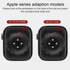 Für Apple Watch Ultra 2 1 49mm Nylon Elastisches Smart Armband Schwarz ^ Wigento Clearance