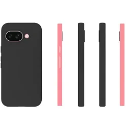 Wigento Für Google Pixel 9a Silikon TPU Schutz Handy Hülle Cover dünn Schwarz Discount