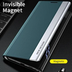 Wigento Für Honor Magic 7 Lite / X9c Electroplated Flip Kunstleder Hülle Grün Clearance