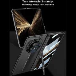Wigento Für Honor Magic V5 GKK dünne Magnetische Hülle mit Schutzglas Grau Clearance