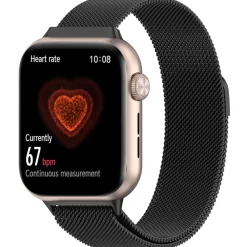 Wigento Für Honor Watch 5 Metall Milan Mesh Magnetverschluss Armband Schwarz Online