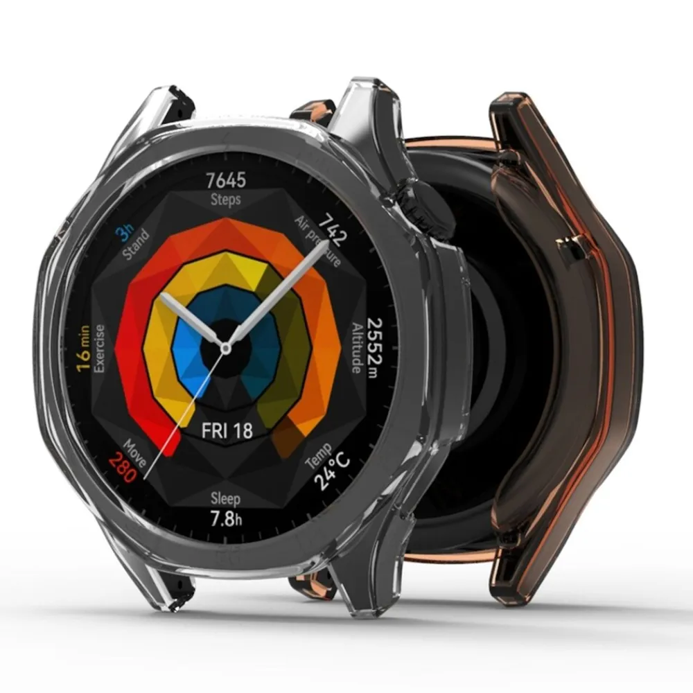 Wigento Für Huawei Watch GT 5 46mm TPU Watch Schutz Gehäuse Hülle Schwarz Best