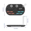 Für Nintendo Switch 2 RGB Licht Ladestation mit Kühlung Ablage Schwarz ^ Wigento Best
