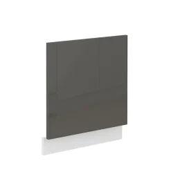 Küchen-Preisbombe Frontblende Geschirrspüler integriert 60 cm Grau Hochglanz Küche Lara Best