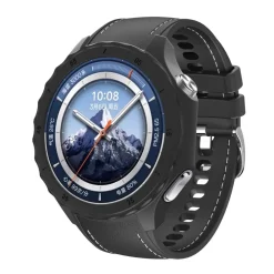 Wigento Für OPPO Watch X2 Silikon Hülle mit integriertem Armband Schwarz Clearance