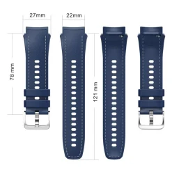 Wigento Für OPPO Watch X2 Silikon Hülle mit integriertem Armband Schwarz Clearance