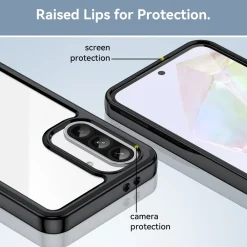 Wigento Für Samsung Galaxy A56 / A36 Colorful Series TPU Acryl Hülle Schwarz Outlet