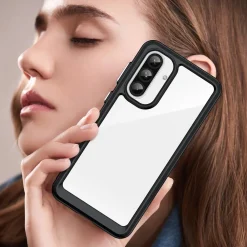 Wigento Für Samsung Galaxy A56 / A36 Colorful Series TPU Acryl Hülle Schwarz Outlet