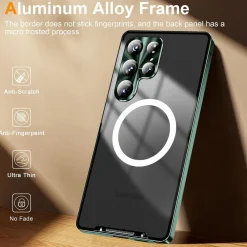 Wigento Für Samsung Galaxy S25 Ultra Magnetische Magsafe Metall Hülle Blau Outlet