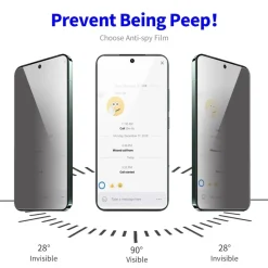 Wigento Für Samsung Galaxy S26 2x 0.3mm Privacy Display Schutzglas Blickschutz Best