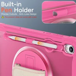 Wigento Für Samsung Galaxy Tab S11 360 Grad Rotation Heavy Hybrid Hülle Rosa Online