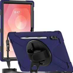 Für Samsung Galaxy Tab S11 Ultra Hülle Halter & Schultergurt D- Blau ^ Wigento Clearance