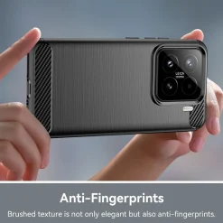 Wigento Für Xiaomi 15 Carbon Brushed Design Textur TPU Handy Hülle Schwarz Discount